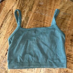Teal Crop top